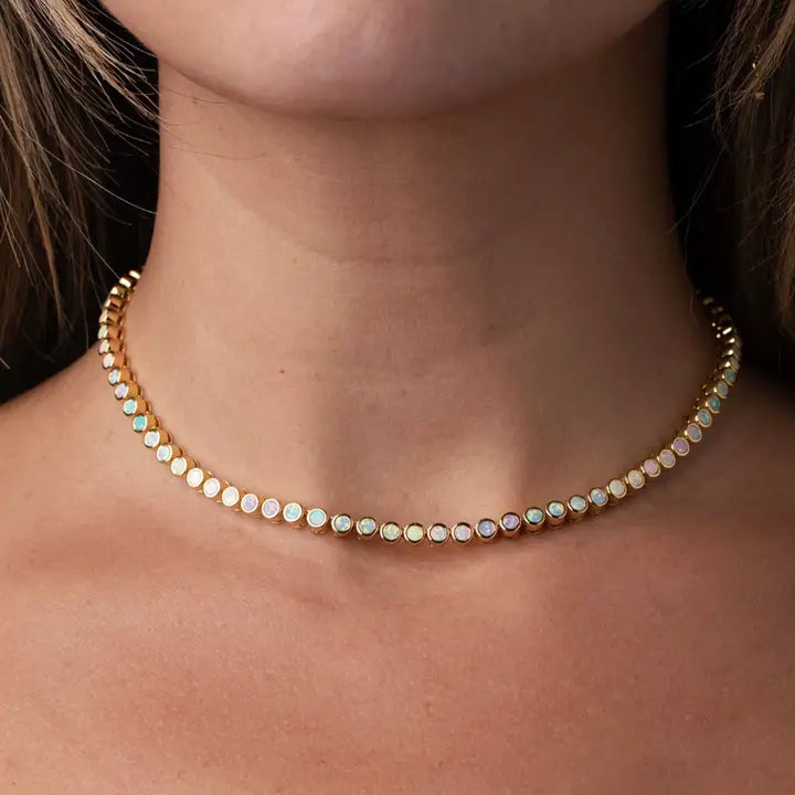 Opal Ombre Tennis Nekcklace