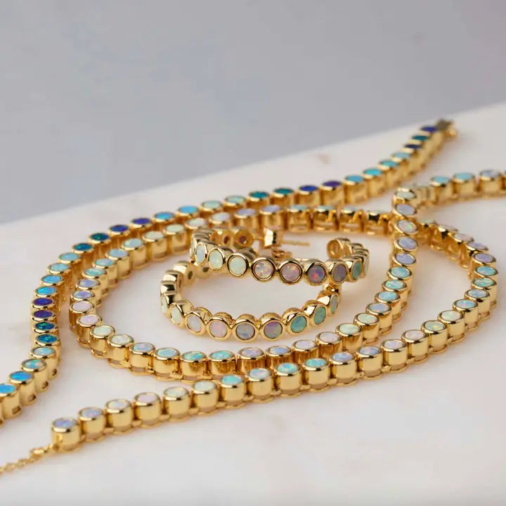 Opal Ombre Tennis Nekcklace