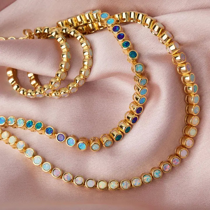Opal Ombre Tennis Nekcklace